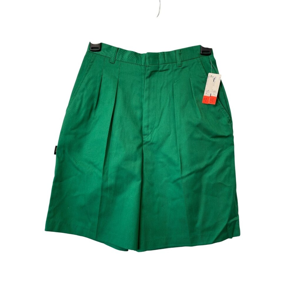 Vintage 90s Chic By H.I.S High Rise Bogart Shorts Size 9/10 Green Deadstock NEW